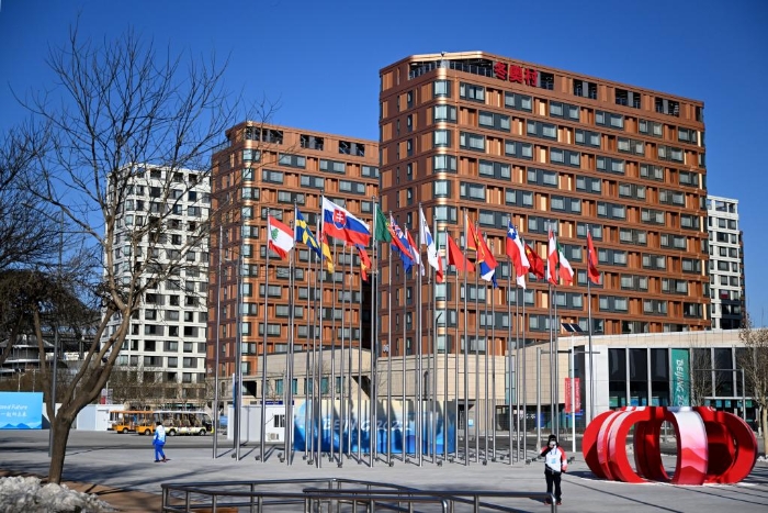 这是1月27日拍摄的北京冬奥村。当日，北京冬奥会北京、张家口、延庆三个赛区的冬奥村正式开村。新华社记者熊琦摄